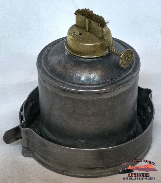 1892 Santa Fe Route A&W Lantern w/Clear Cast Tall Ext. Base Corning Globe - RAILROADIANA