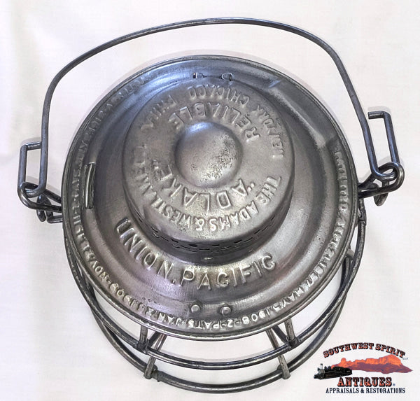 1913 UPRR - Union Pacific Railroad CC Overland Route Cnx Corning Globe A&W Lantern - RAILROADIANA