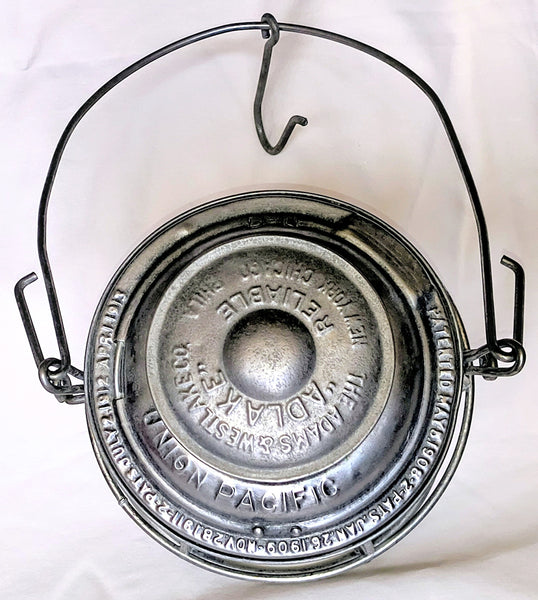 UPRR - Union Pacific Railroad 1913 Adlake Reliable Clear Cast Cnx Globe Lantern