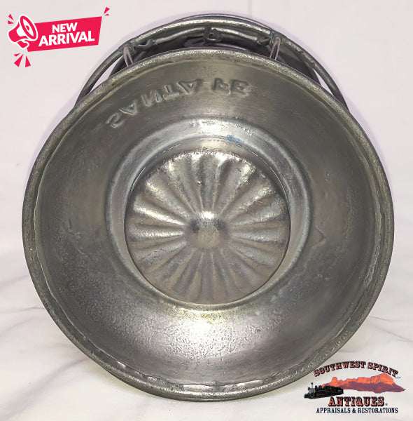 AT&SFRy - Santa Fe Railway 1913 A&W BB Lantern with AT&SFRy Cnx Cast Globe - RAILROADIANA