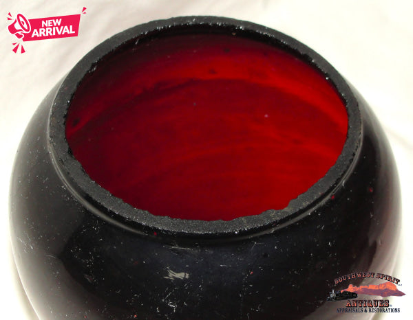 Colorado Midland Railroad Handlan-Buck Mfg. Co. Double Wire Guar Lantern w/UM Red Ext. Base Globe RAILROADIANA