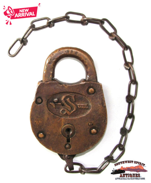 D&RG Slaymaker Special Purpose Brass Cast Lock RAILROADIANA