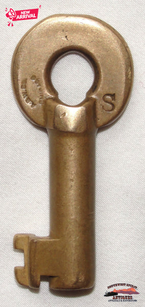 D&RGRR - Denver & Rio Grande Railroad Brass Switch Key A&W Co. RAILROADIANA