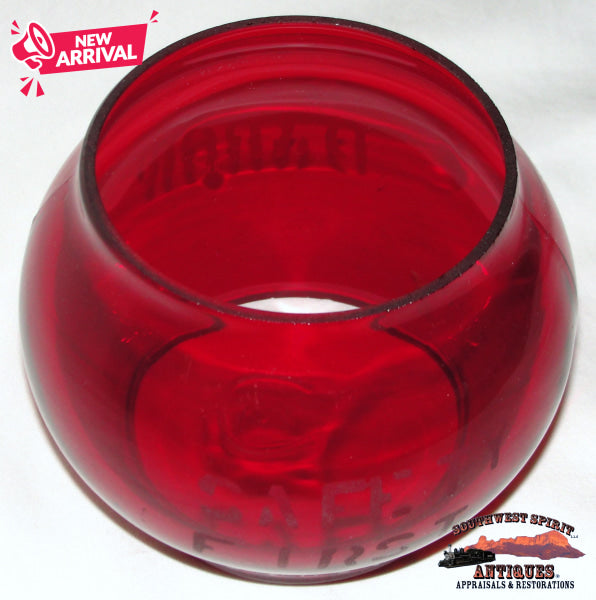 D&RGWRR - Denver & Rio Grande Western Railroad 1947 Adlake-Kero Red Etched Cnx Globe Lantern RAILROADIANA