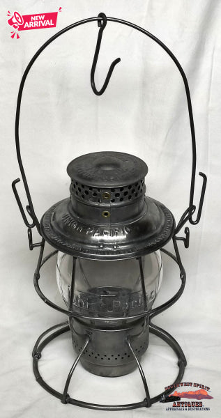 UPRR - Union Pacific Railroad 1913 Adlake Reliable Clear Cast Cnx Globe Lantern - RAILROADIANA