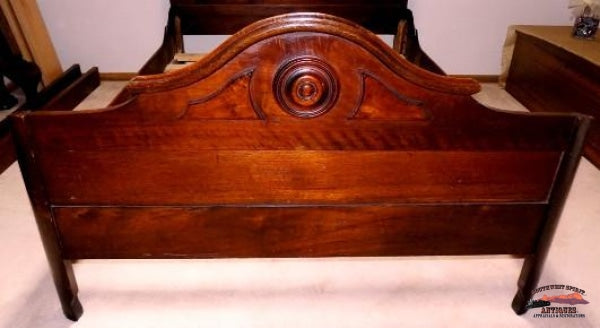 1870-80S Eastlake Style Walnut Bed Furniture