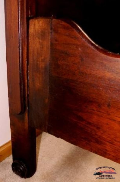 1870-80S Eastlake Style Walnut Bed Furniture