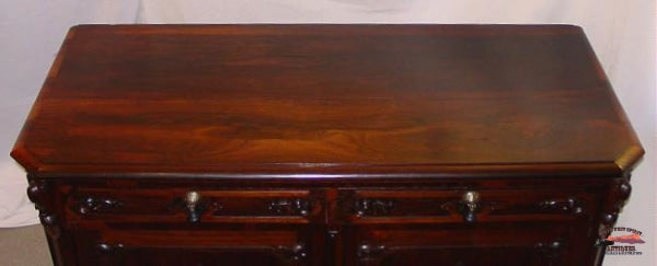 1870S Rosewood Handcarved Credenza Or Buffet Furniture