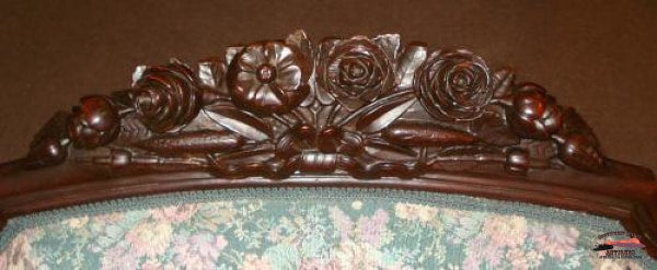 1870S Victorian Rosewood Triple Back Sofa Furniture