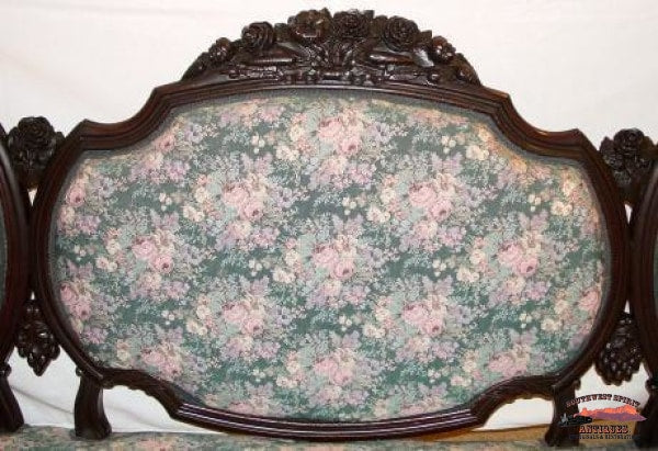 1870S Victorian Rosewood Triple Back Sofa Furniture