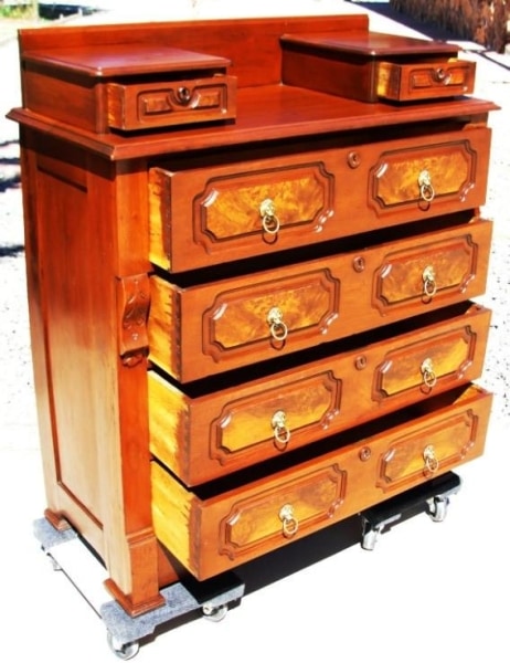 1880S Walnut Eastlake Style Dresser W/ Hankie Drawers Furniture