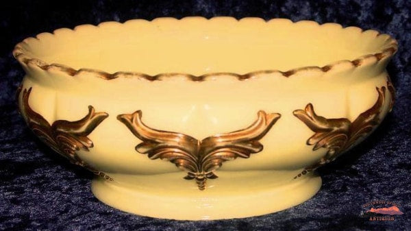 1890S Heisey Winged Scroll Custard Glass Berry Set Glassware-China-Silver
