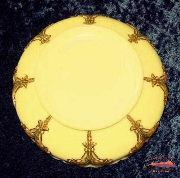 1890S Heisey Winged Scroll Custard Glass Berry Set Glassware-China-Silver