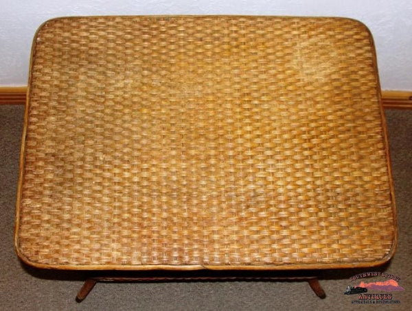 1890S Heywood & Morill Rattan Co. Wicker Table Furniture