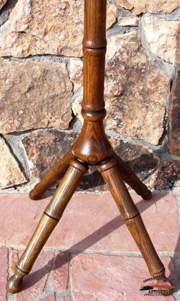 1900S Solid Oak Hat & Coat Hall Tree Furniture