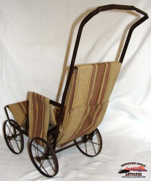 southwest stroller wagon 1920-30"s Metal Doll Stroller – Southwest Spirit Antiques & Certified Appraisals