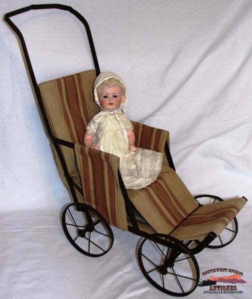 1920-30S Metal Doll Stroller Collectibles-Toys-Games