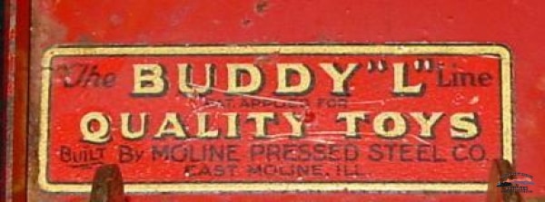 1929 Buddy L Industrial 6 Pc. Train Set & Track Railroadiana
