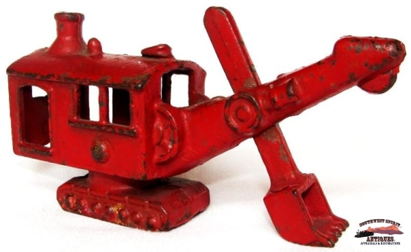 1930S Cast Iron Toy Steam Shovel Collectibles-Toys-Games
