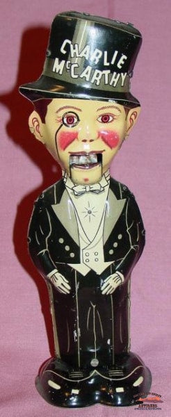 1930S Marx Tin Charlie Mccarthy Toy Collectibles-Toys-Games