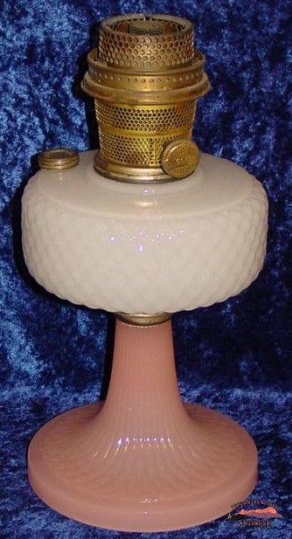 1937 Aladdin Diamond Quilt Model B Table Lamp General Store & Lighting