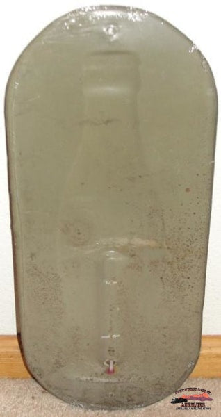 1938 Oval Coca Cola Christmas Thermometer General Store & Lighting
