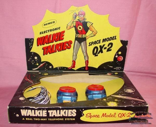 1960S Remco Qx-2 Walkie Talkie Set Collectibles-Toys-Games