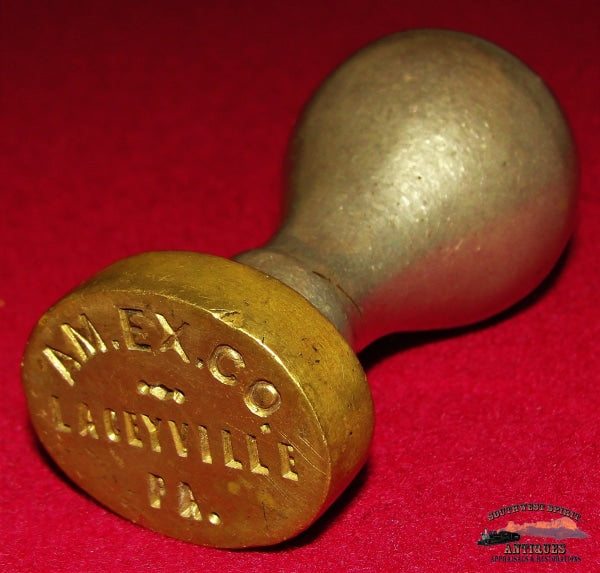 AM. EX. CO. American Express Co. Laceyville, PA Wax Sealer