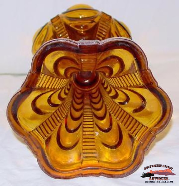 Amber Coolidge Pattern 1970S Kerosene Lamp General Store & Lighting