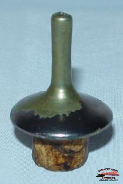 Amber Mold Blown Barber Bottle Glassware-China-Silver