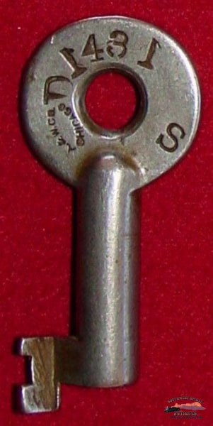 B&mr Rr Neb - Burlington & Missouri River Antique Steel Switch Key Railroadiana