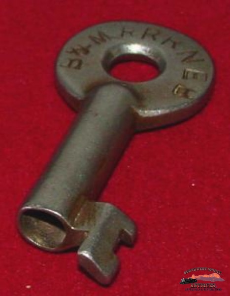 B&mr Rr Neb - Burlington & Missouri River Antique Steel Switch Key Railroadiana