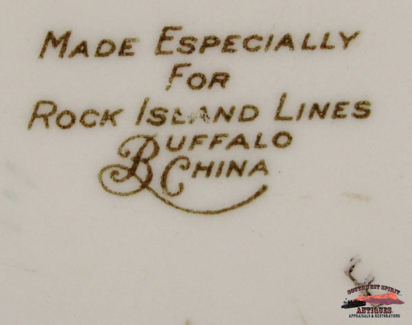 Cri&p - Rock Island Lines Golden State Luncheon Plate Railroadiana
