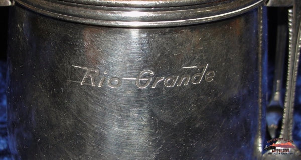 D&rgwrr - 1941 Rio Grande Speed Logo 12 Oz. Sugar Bowl & Tongs Railroadiana