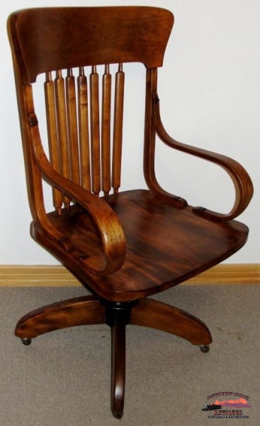 Early 1900S Ash Office Chair Furniture