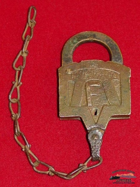 Mopac Rr Brass Keen Kutter Style Lock Railroadiana