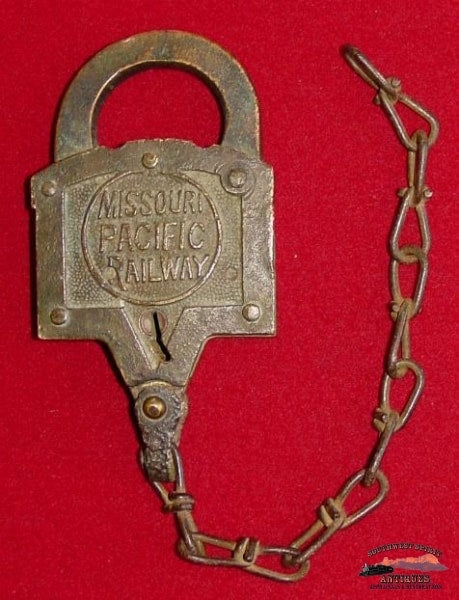 Mopac Rr Brass Keen Kutter Style Lock Railroadiana