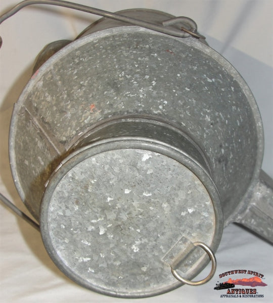 Npry - Northern Pacific Railway 2-Gallon Galvanized Water Can Railroadiana