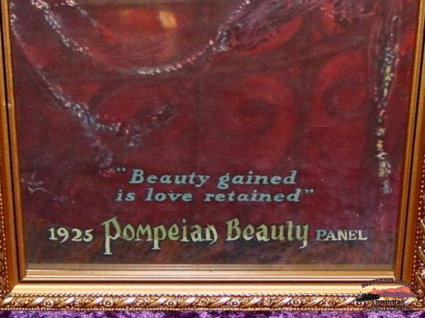 Original 1925 Pompeian Beauty Panel Yard Long Print Collectibles-Toys-Games
