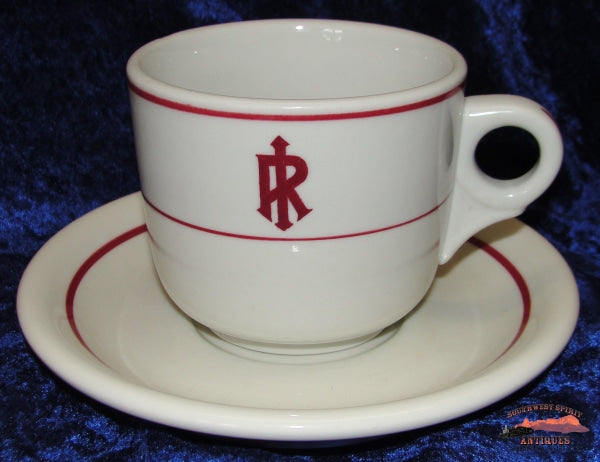 Rock Island Lines El Reno Pattern Cup & Saucer Railroadiana