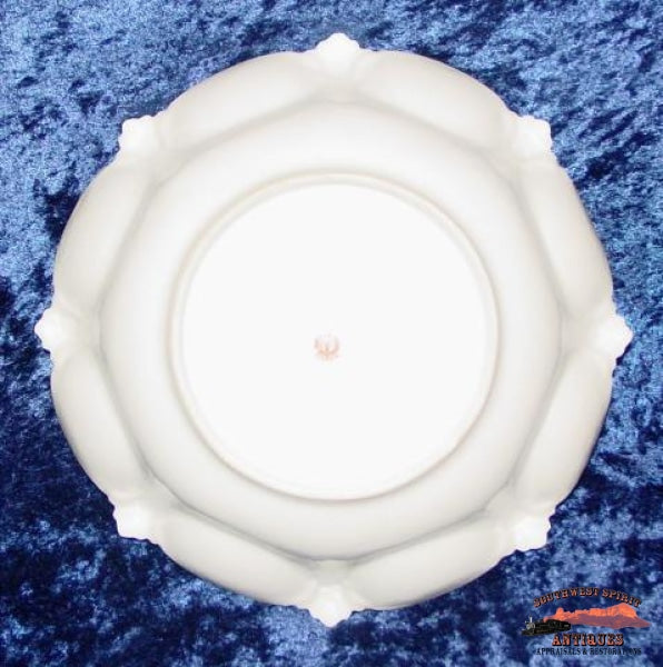 Rs Prussia Iris Mold Floral Bowl W/ Red Mark Glassware-China-Silver