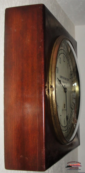 Santa Fe Railway System Standard Dial 16 Square Seth Thomas Clock Railroadiana