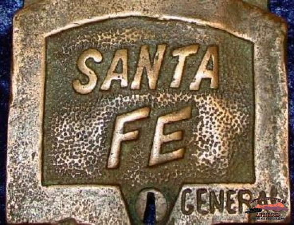 Santa Fe Rr Brass Keen Kutter Style Lock Railroadiana