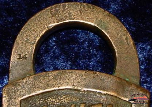 Santa Fe Rr Brass Keen Kutter Style Lock Railroadiana