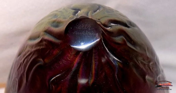Signed Loetz Austria Art Nouveau Iridescent Vase Glassware-China-Silver