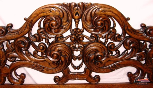 Superb 1890S Pierce Carved Claw Foot 4 Post Bed Furniture