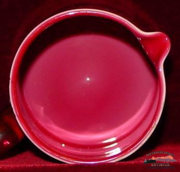Vict. Cranberry Cased Pitcher And 2 Tumblers Glassware-China-Silver